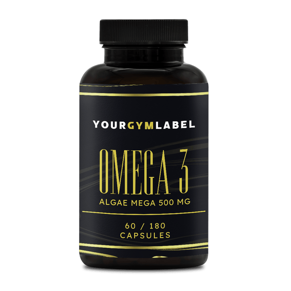 Omega 3 (Algae Mega 500 mg) - 60/180 Capsules - YOURGYMLABEL