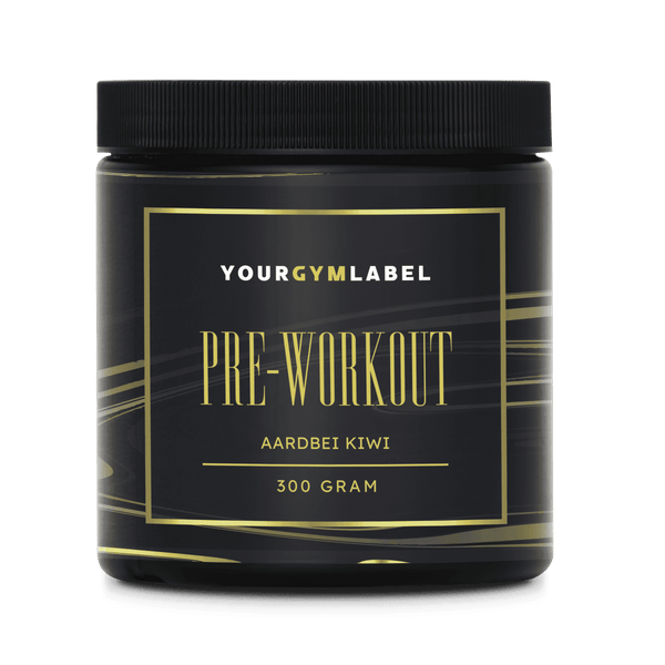 Pre-Workout, Aardbei & Kiwi - 300 Gram - YOURGYMLABEL