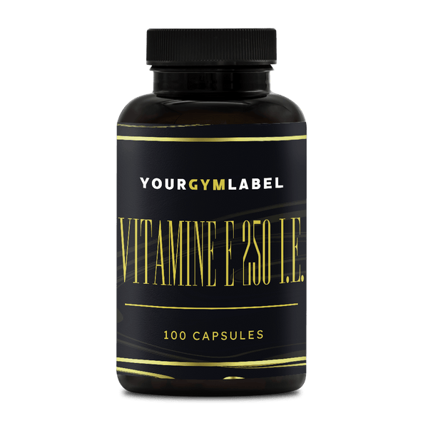 Vitamine E 250 I.E. - 100 Capsules - YOURGYMLABEL